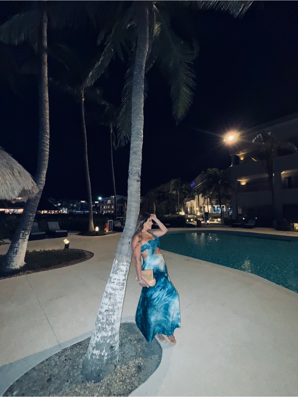 Blue Tie-Dye Maxi Dress - Brand: